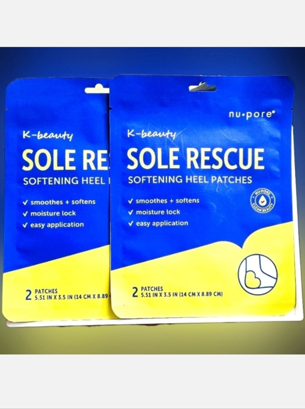 NWT 》2×《 K-BEAUTY SOLE RESCUE SOFTENING HEAL PATCHES!